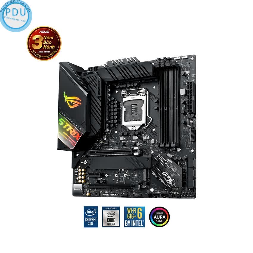 Mainboard ASUS ROG STRIX Z490-G (WI-FI) GAMING (Intel Z490, Socket 1200, m-ATX, 4 khe RAM DDR4)