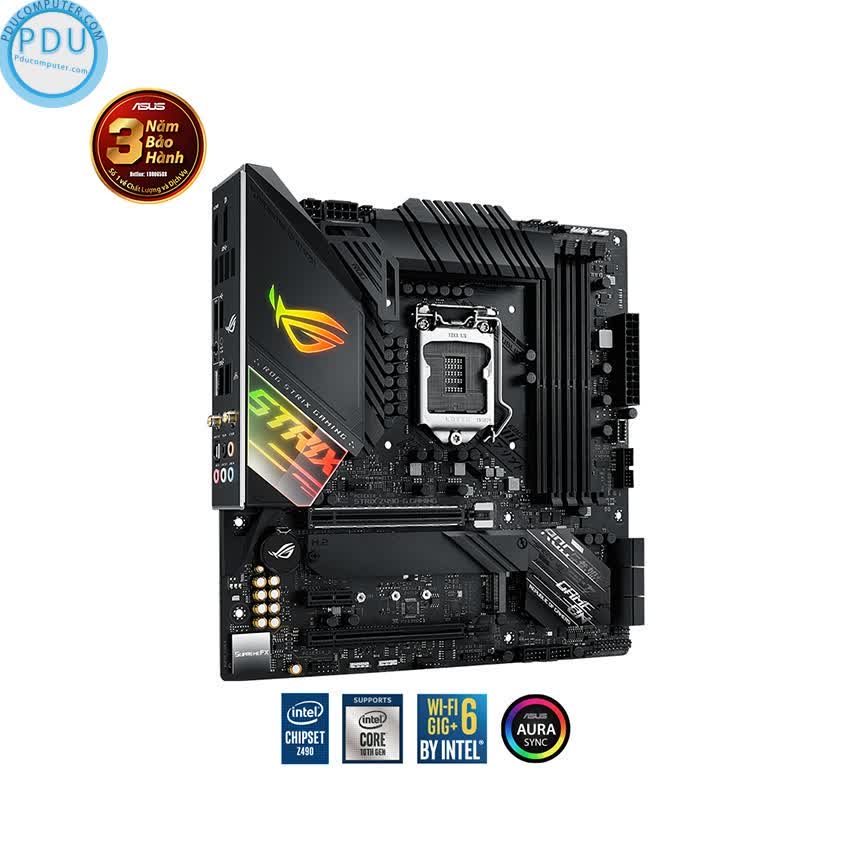 Mainboard ASUS ROG STRIX Z490-G (WI-FI) GAMING (Intel Z490, Socket 1200, m-ATX, 4 khe RAM DDR4)