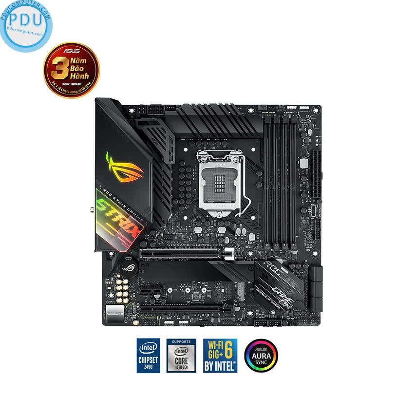 Mainboard ASUS ROG STRIX Z490-G (WI-FI) GAMING (Intel Z490, Socket 1200, m-ATX, 4 khe RAM DDR4)