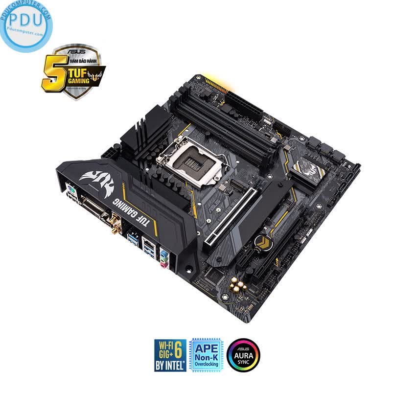 Mainboard ASUS TUF GAMING B460M-PLUS (WIFI) (Intel B460, Socket 1200, m-ATX, 4 khe Ram DDR4)