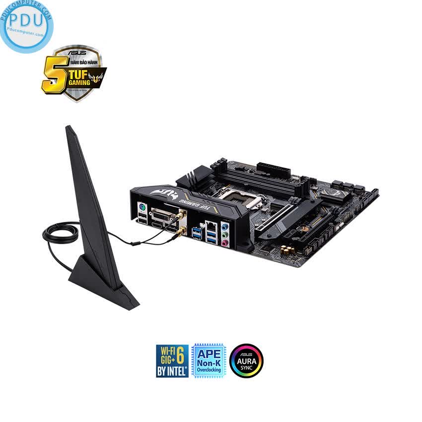 Mainboard ASUS TUF GAMING B460M-PLUS (WIFI) (Intel B460, Socket 1200, m-ATX, 4 khe Ram DDR4)