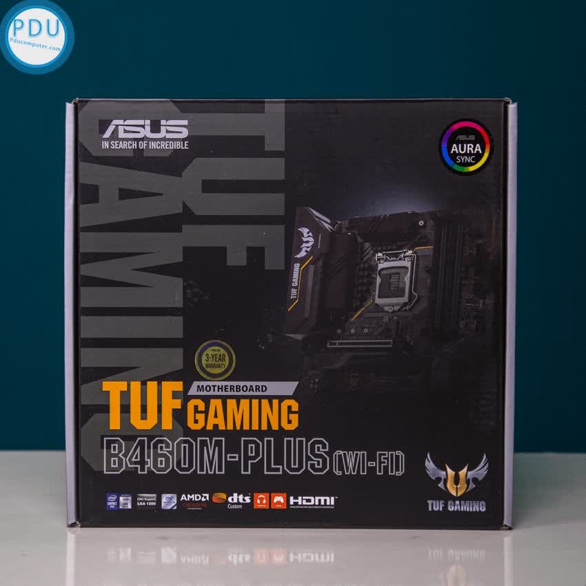 Mainboard ASUS TUF GAMING B460M-PLUS (WIFI) (Intel B460, Socket 1200, m-ATX, 4 khe Ram DDR4)