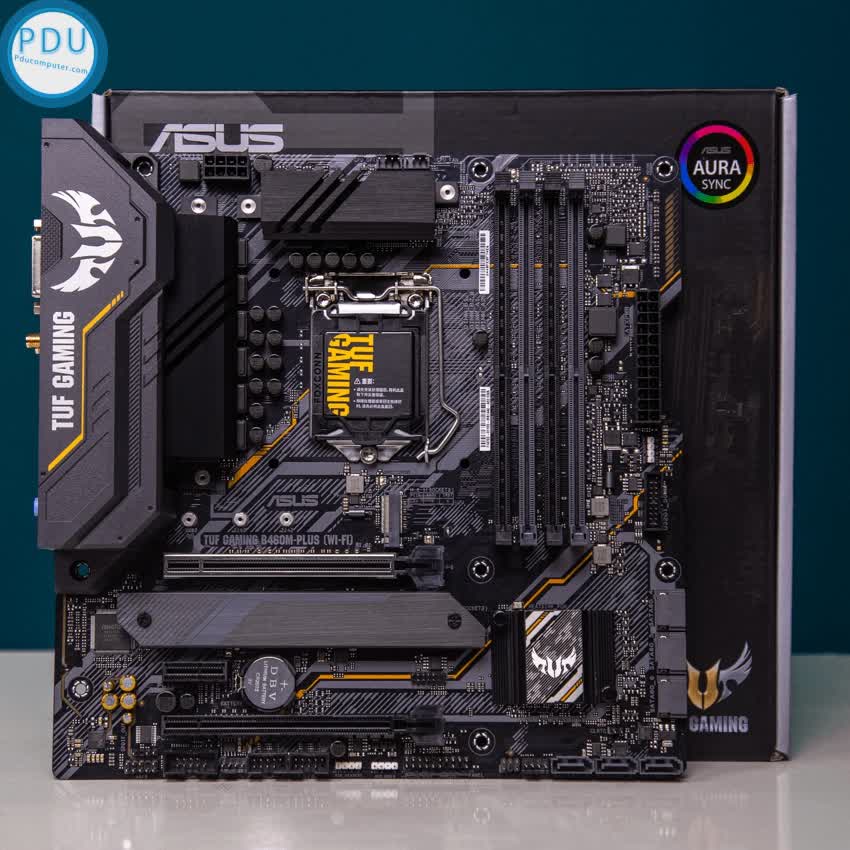 Mainboard ASUS TUF GAMING B460M-PLUS (WIFI) (Intel B460, Socket 1200, m-ATX, 4 khe Ram DDR4)