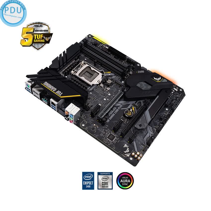 Mainboard ASUS TUF GAMING Z490-PLUS (Intel Z490, Socket 1200, ATX, 4 khe RAM DDR4)