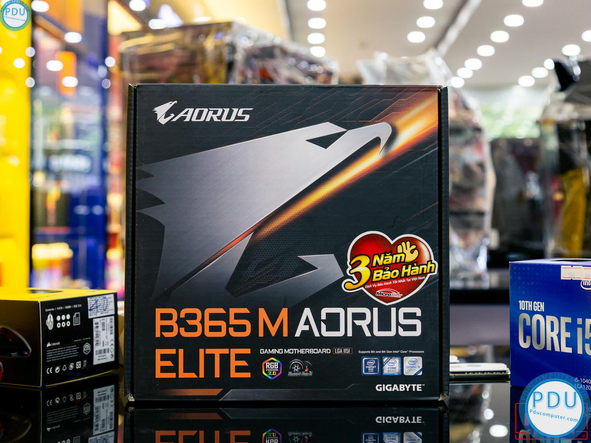 Mainboard GIGABYTE B365M AORUS ELITE (Intel B365, Socket 1151, m-ATX, 4 khe RAM DDR4)