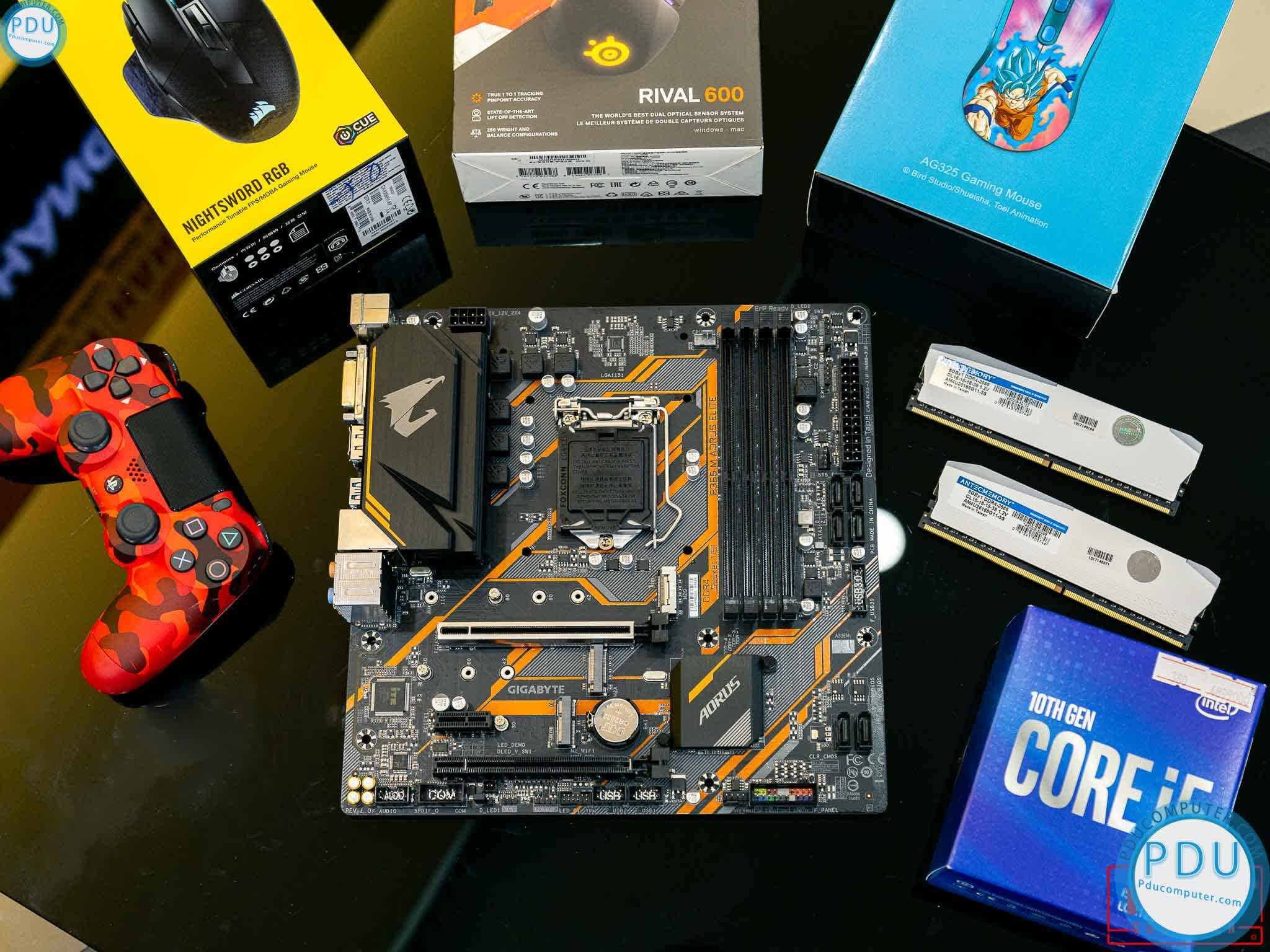 Mainboard GIGABYTE B365M AORUS ELITE (Intel B365, Socket 1151, m-ATX, 4 khe RAM DDR4)