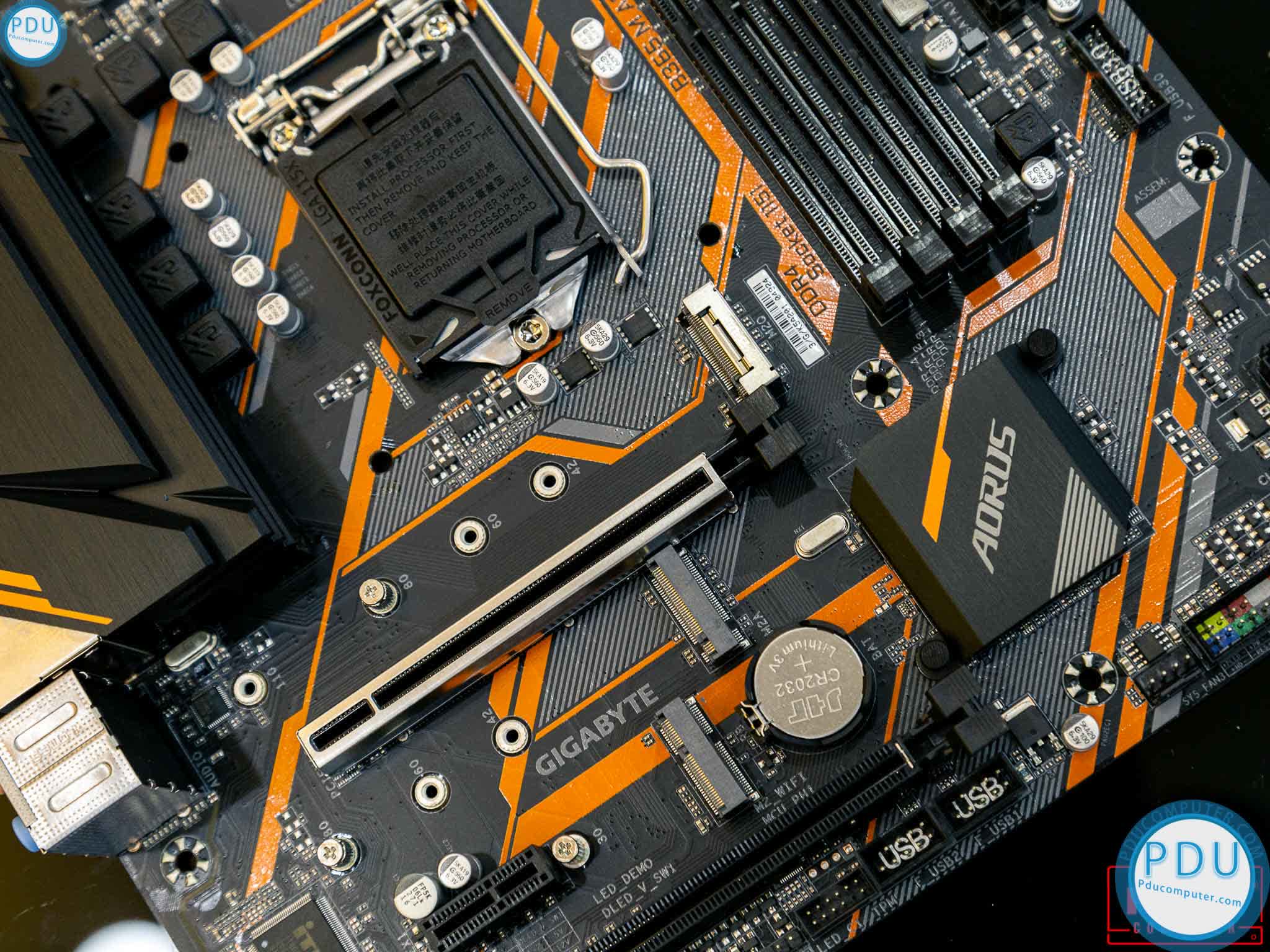 Mainboard GIGABYTE B365M AORUS ELITE (Intel B365, Socket 1151, m-ATX, 4 khe RAM DDR4)