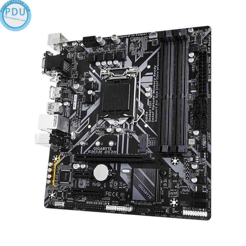 Mainboard GIGABYTE B365M - DS3H (Intel B365, Socket 1151, m-ATX, 4 khe RAM DDR4)