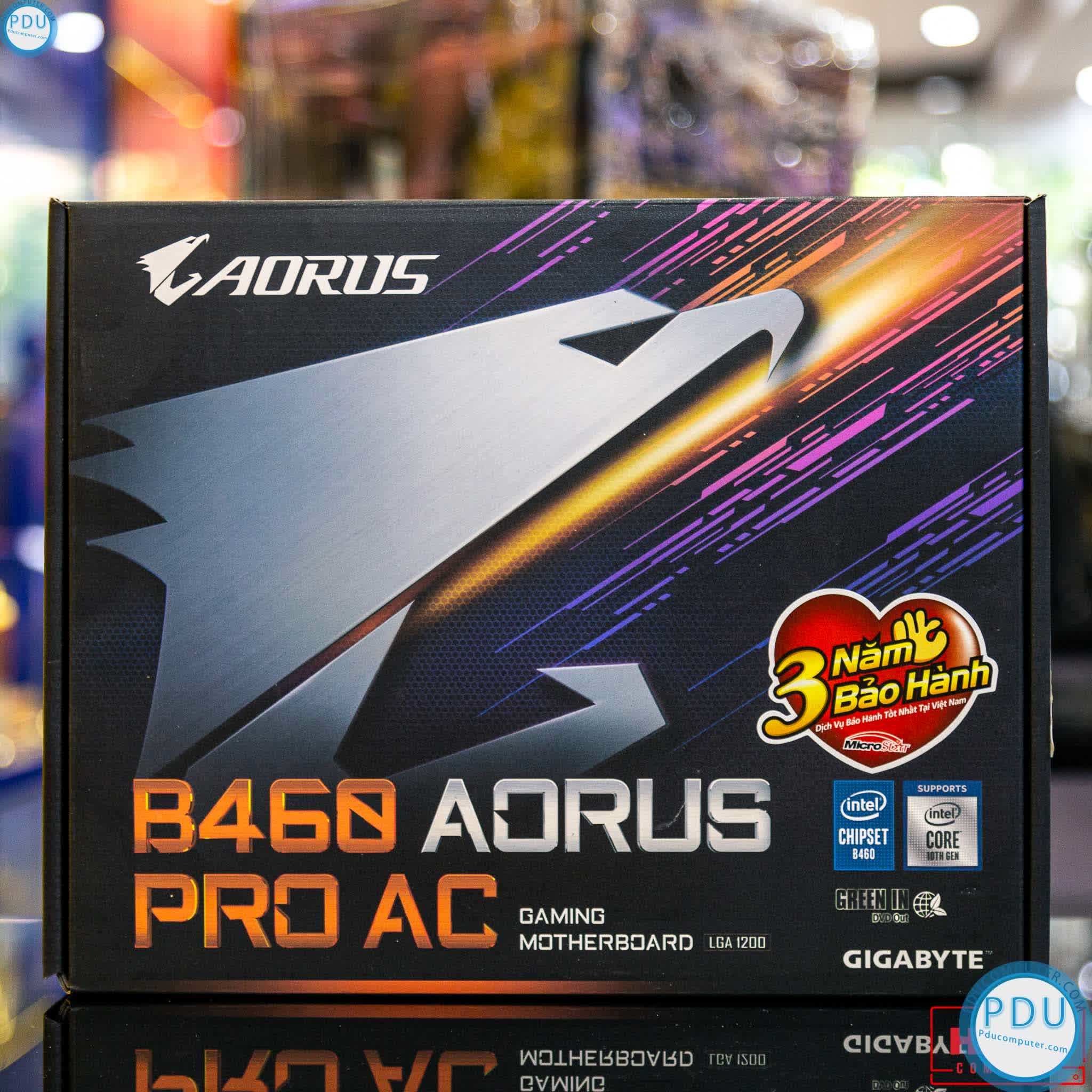 Mainboard Gigabyte B460 AORUS PRO AC (Intel B460, Socket 1200, m-ATX, 4 khe RAM DDR4)