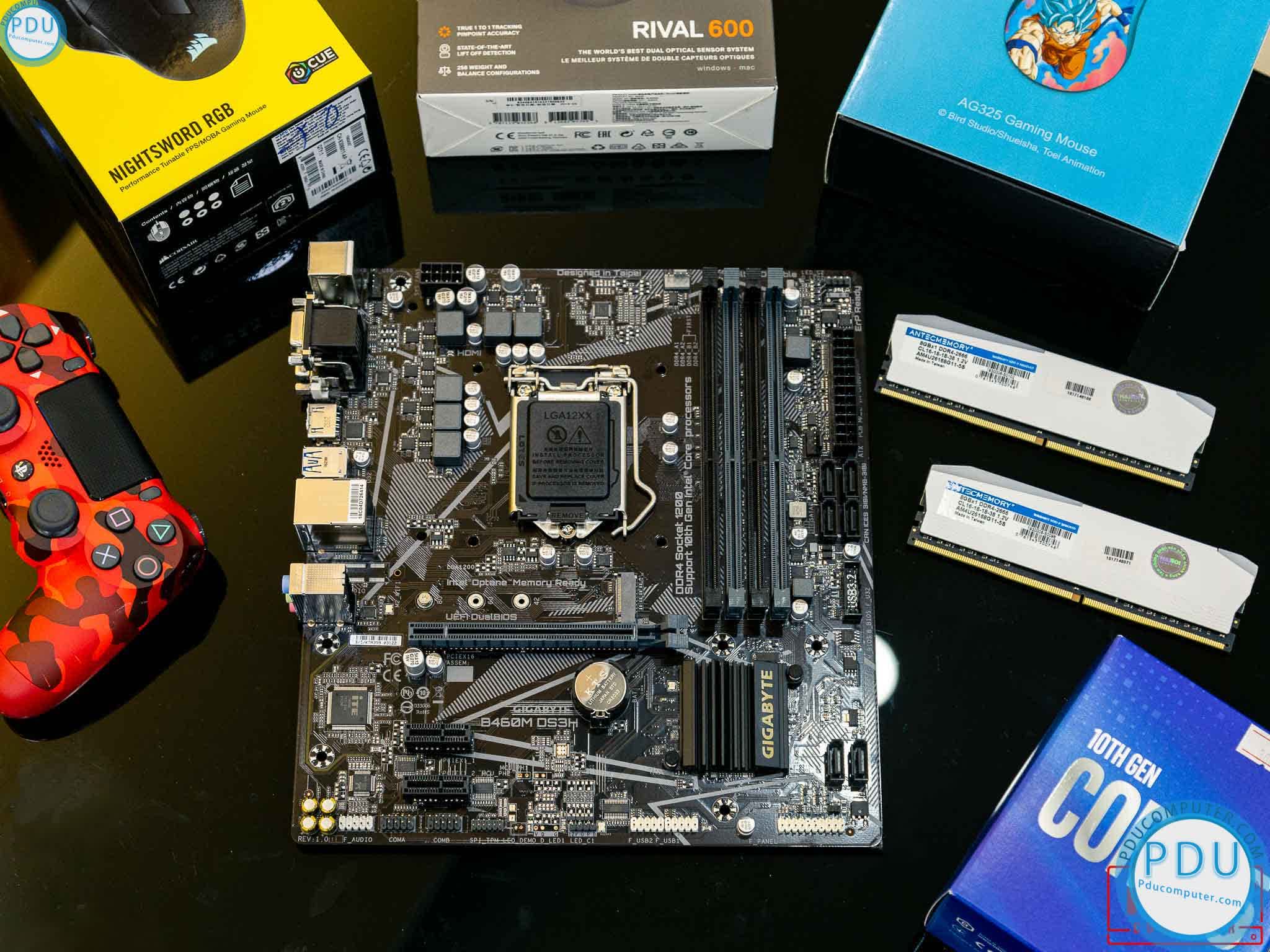 Mainboard Gigabyte B460M DS3H (Intel B460, Socket 1200, m-ATX, 4 khe RAM DDR4)