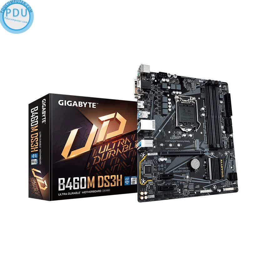Mainboard Gigabyte B460M DS3H (Intel B460, Socket 1200, m-ATX, 4 khe RAM DDR4)