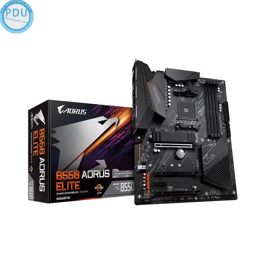 Mainboard Gigabyte B550 AORUS ELITE (AMD B550, Socket AM4, ATX, 4 khe RAM DDR4)