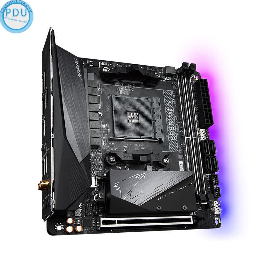 Mainboard Gigabyte B550 AORUS PRO AX (AMD B550, Socket AM4, Mini-ATX, 2 khe RAM DDR4)