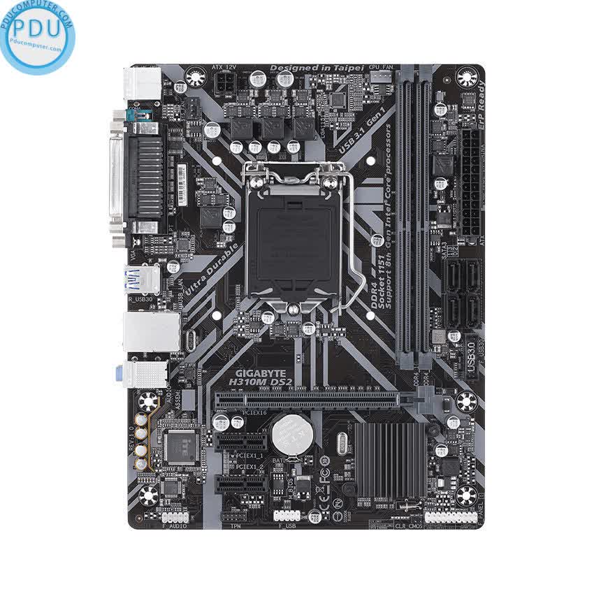 Mainboard GIGABYTE H310M-DS2 (Intel H310, Socket 1151, m-ATX, 2 khe RAM DDR4)