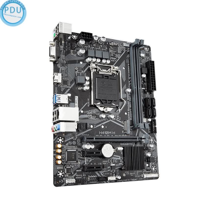 Mainboard Gigabyte H410M-H (Intel H410, Socket 1200, m-ATX, 2 khe Ram DDR4)