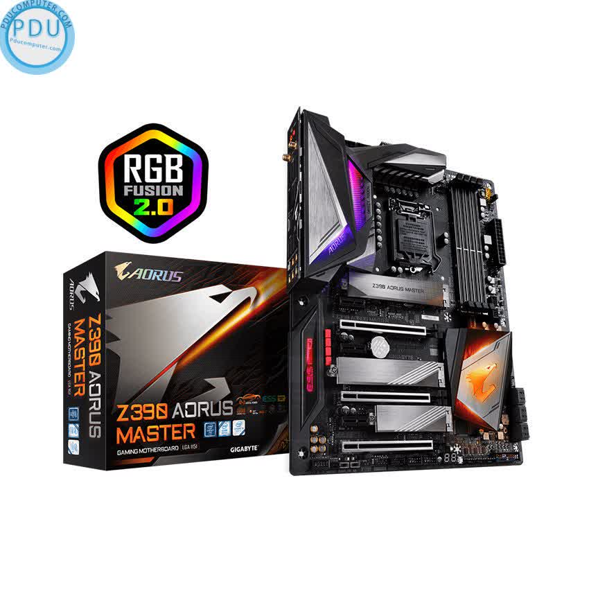 Mainboard GIGABYTE Z390 Aorus Master (Intel Z390, Socket 1151, ATX, 4 khe RAM DDR4)