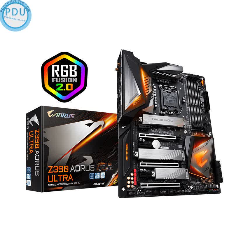 Mainboard GIGABYTE Z390 Aorus Ultra (Intel Z390, Socket 1151, ATX, 4 khe RAM DDR4)