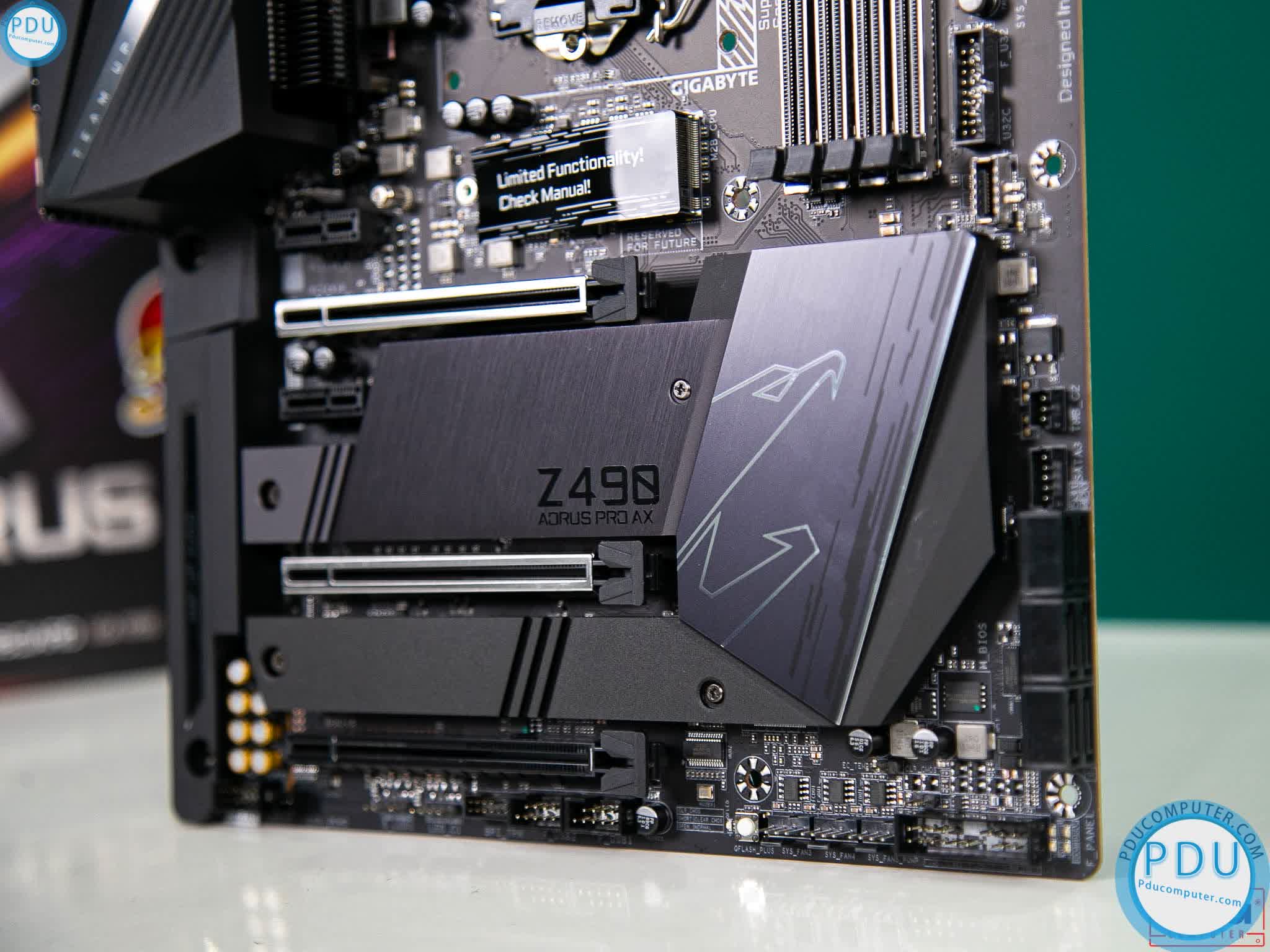 Mainboard GIGABYTE Z490 AORUS PRO AX (Intel Z490, Socket 1200, ATX, 4 khe RAM DDR4)