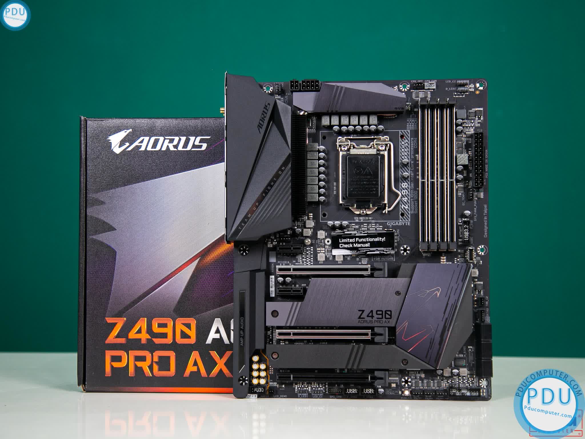 Mainboard GIGABYTE Z490 AORUS PRO AX (Intel Z490, Socket 1200, ATX, 4 khe RAM DDR4)