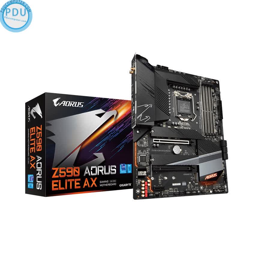 Mainboard Gigabyte Z590 AORUS ELITE AX (Intel Z590, Socket 1200, ATX, 4 khe Ram DDR4)
