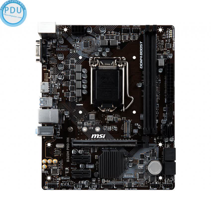 Mainboard MSI B365M PRO-VH (Intel B365, Socket 1151, m-ATX, 2 khe RAM DDR4)