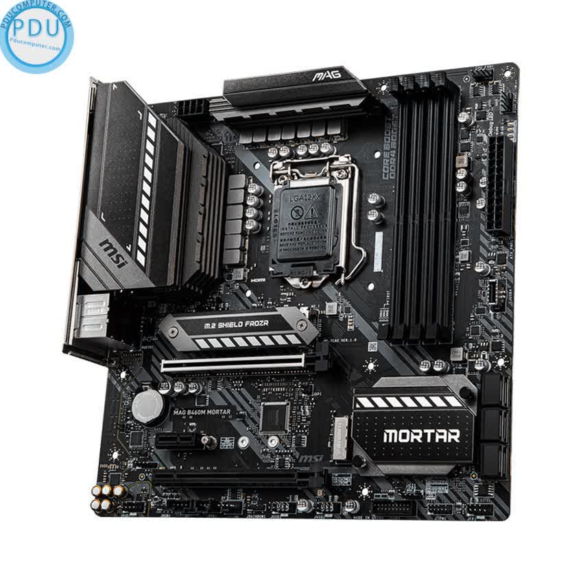 Mainboard MSI MAG B460M MORTAR (Intel B460, Socket 1200, m-ATX, 4 khe RAM DDR4)
