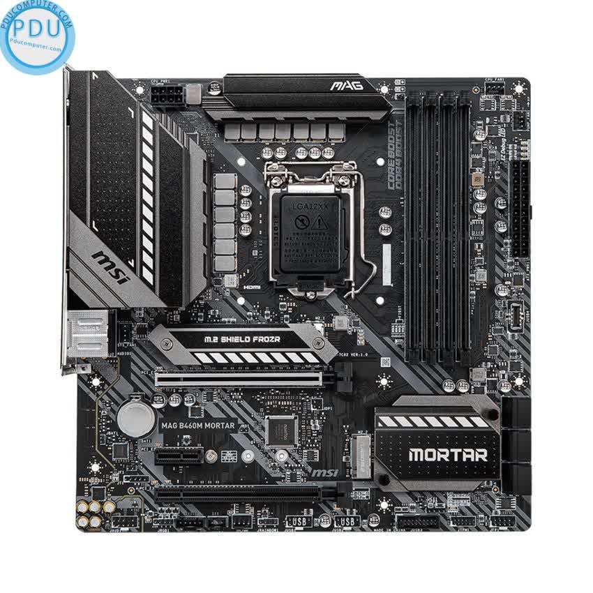 Mainboard MSI MAG B460M MORTAR (Intel B460, Socket 1200, m-ATX, 4 khe RAM DDR4)