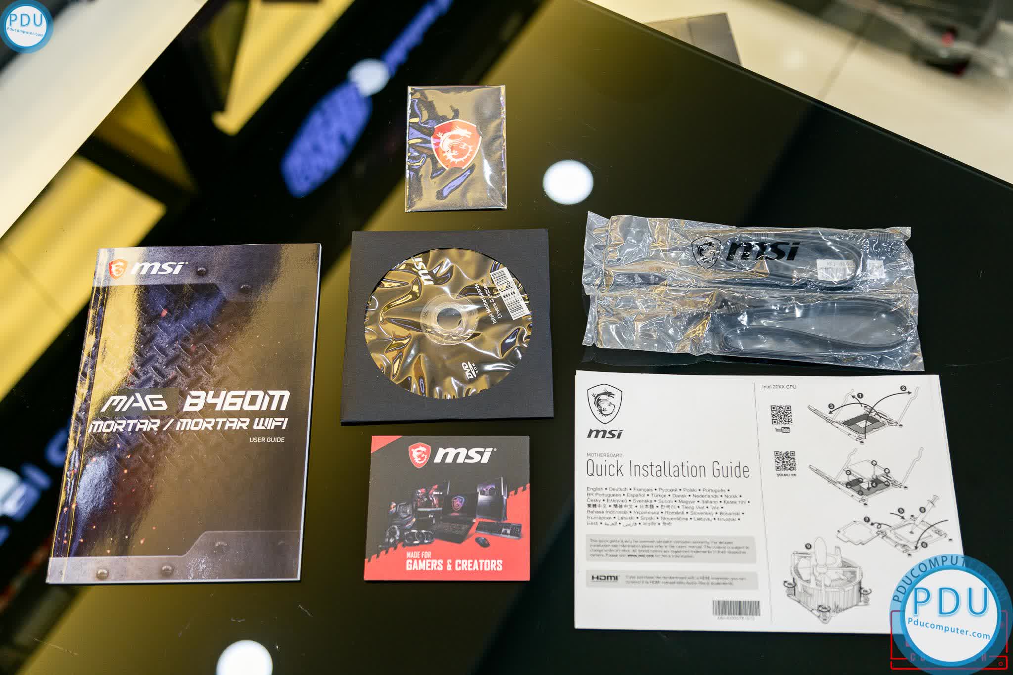 Mainboard MSI MAG B460M MORTAR (Intel B460, Socket 1200, m-ATX, 4 khe RAM DDR4)