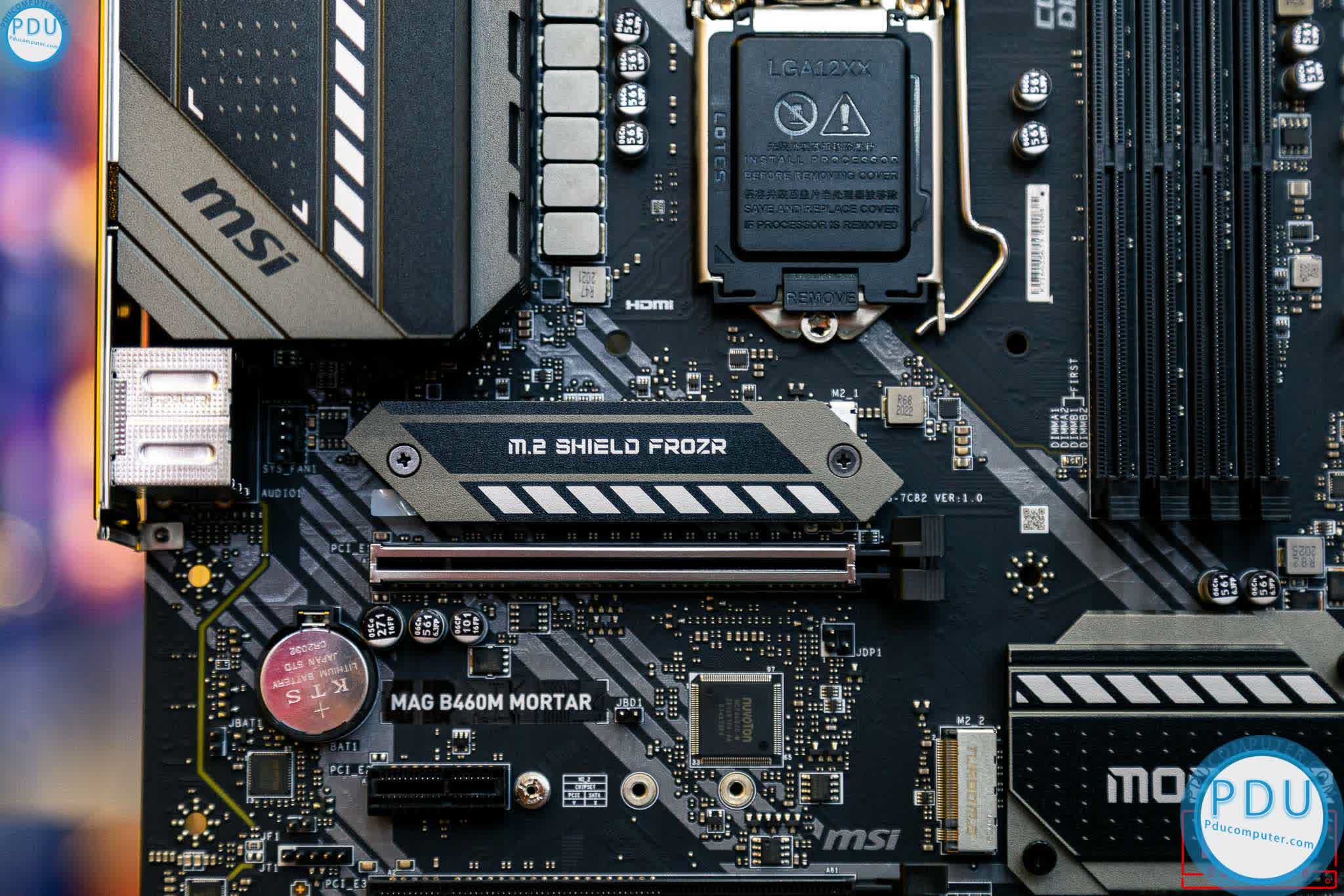 Mainboard MSI MAG B460M MORTAR (Intel B460, Socket 1200, m-ATX, 4 khe RAM DDR4)