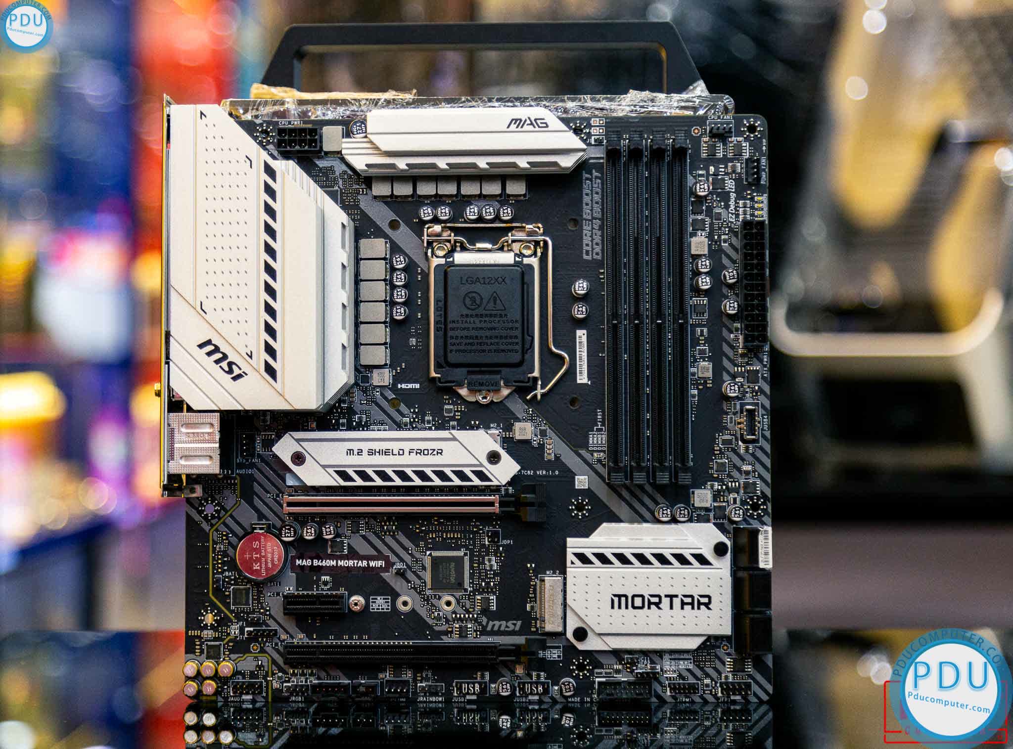 Mainboard MSI MAG B460M MORTAR WIFI (Intel B460, Socket 1200, m-ATX, 4 khe RAM DDR4)