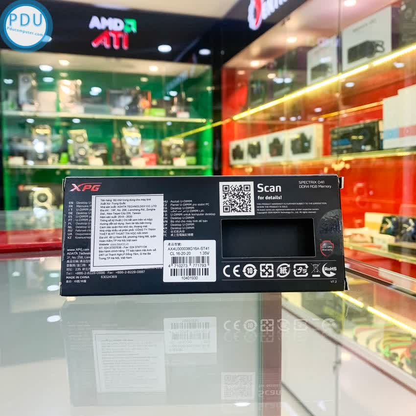 RAM Desktop ADATA XPG Spectrix D41 RGB Grey (AX4U3000316G16A-ST41) 16GB (1x16GB) 3000MHz