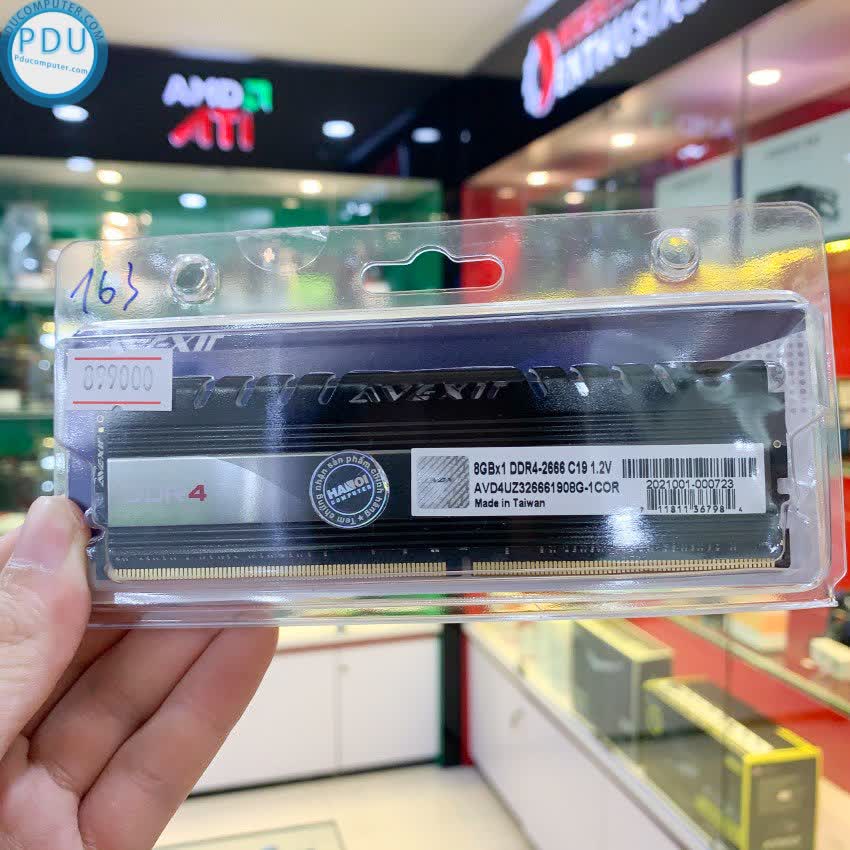 RAM Desktop Averxir 1COR Core (AVD4UZ326661908G-1COR) (1x8GB) DDR4 2666Mhz