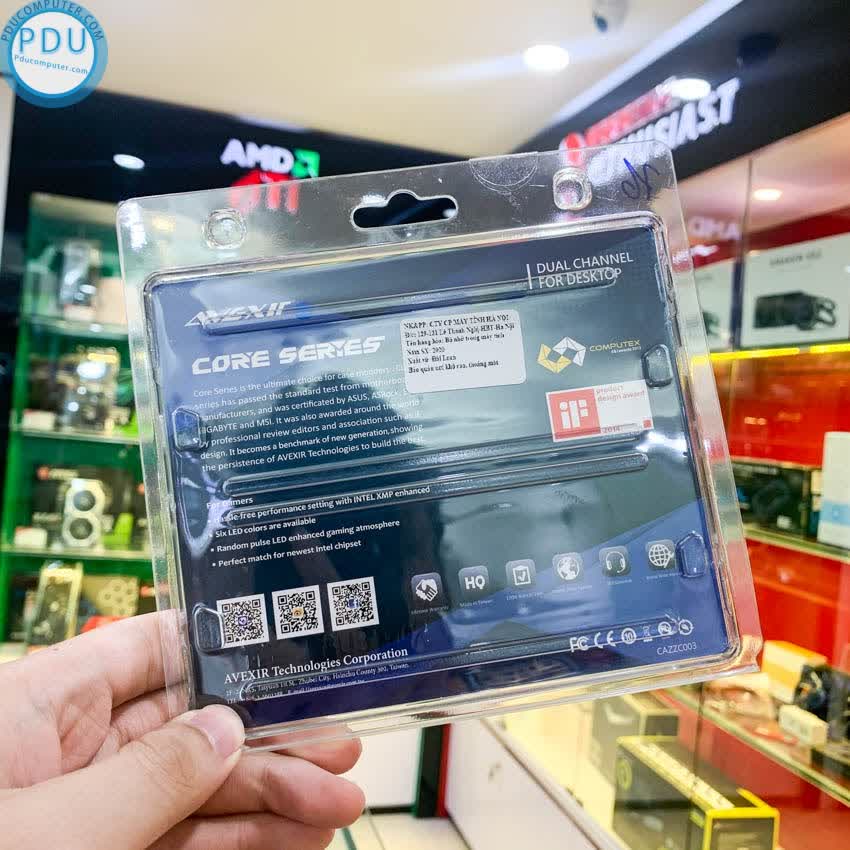 RAM Desktop AVEXIR 2COB Core 16GB (2x8GB) DDR4 2400MHz