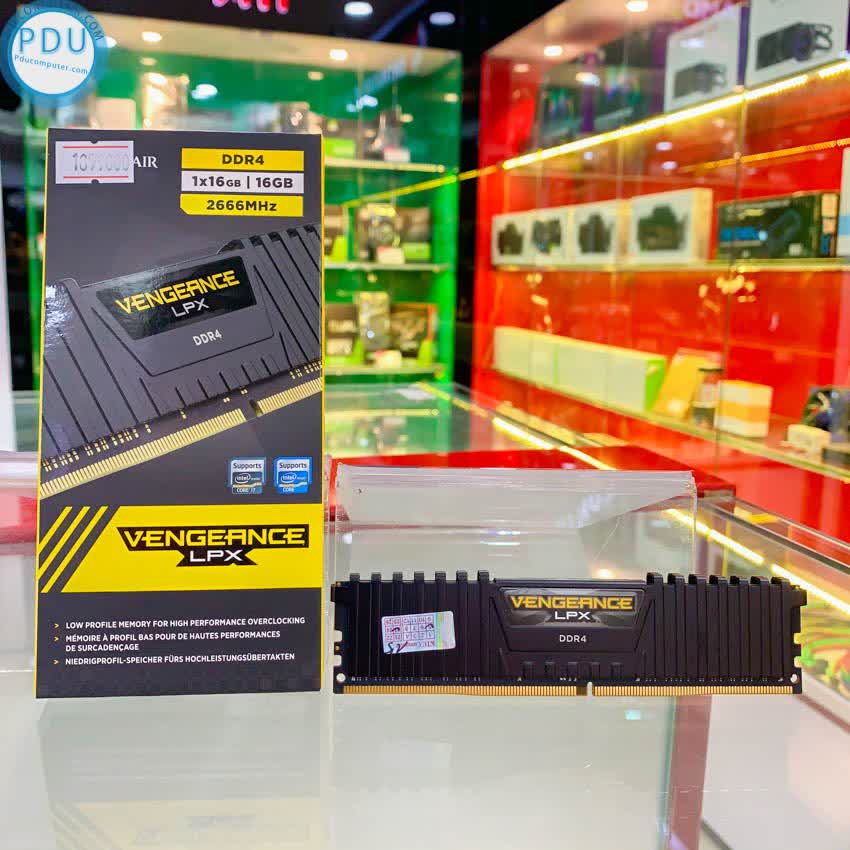 RAM Desktop CORSAIR Vengeance LPX (CMK16GX4M1A2666C16) 16GB (1x16GB) DDR4 2666MHz