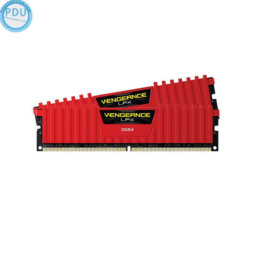 RAM Desktop CORSAIR Vengeance LPX Red (CMK16GX4M2A2666C16R) 16GB (1x16GB) DDR4 2666MHz