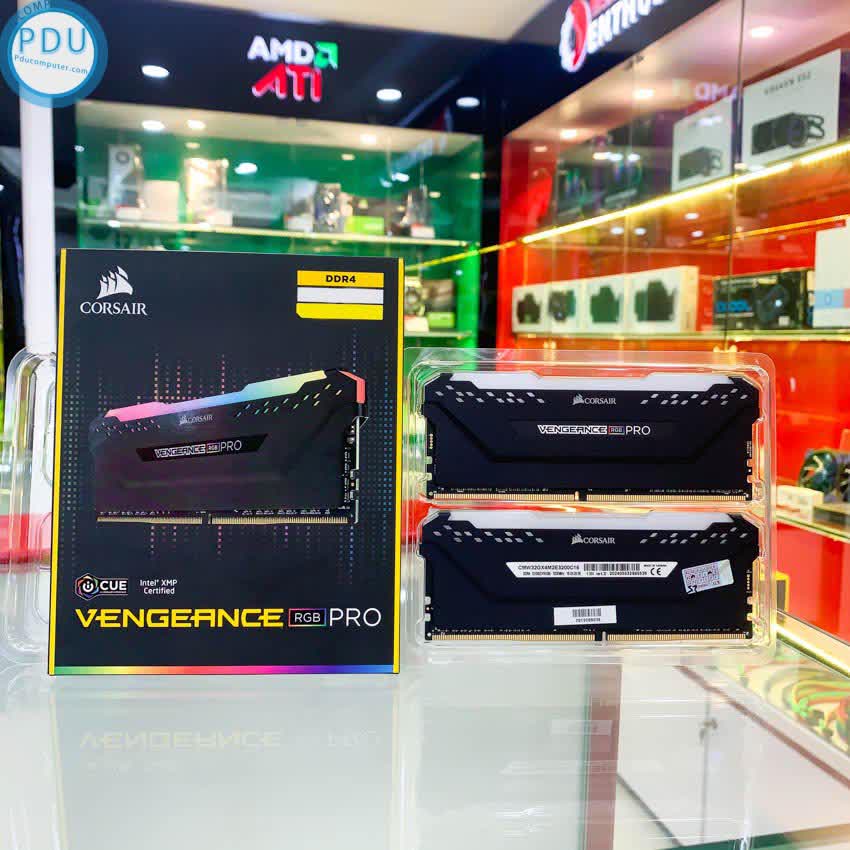 RAM Desktop CORSAIR Vengeance PRO RGB (CMW32GX4M2D3000C16) 32GB (2x16GB) DDR4 3000MHz