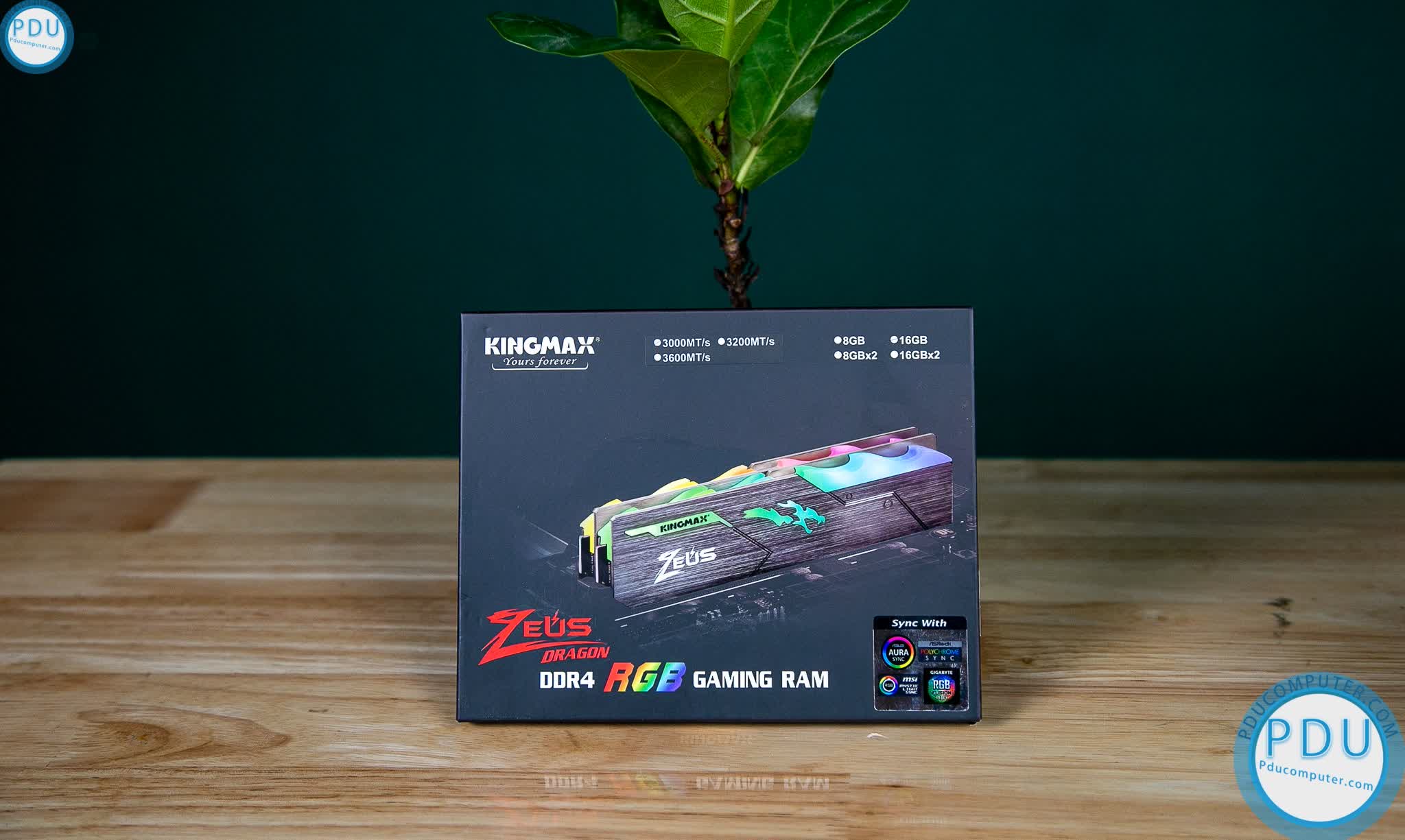 Ram Desktop Kingmax Zeus Dragon RGB (KM-LD4-3000-16GR) 16GB (1x16GB) DDR4 3000Mhz