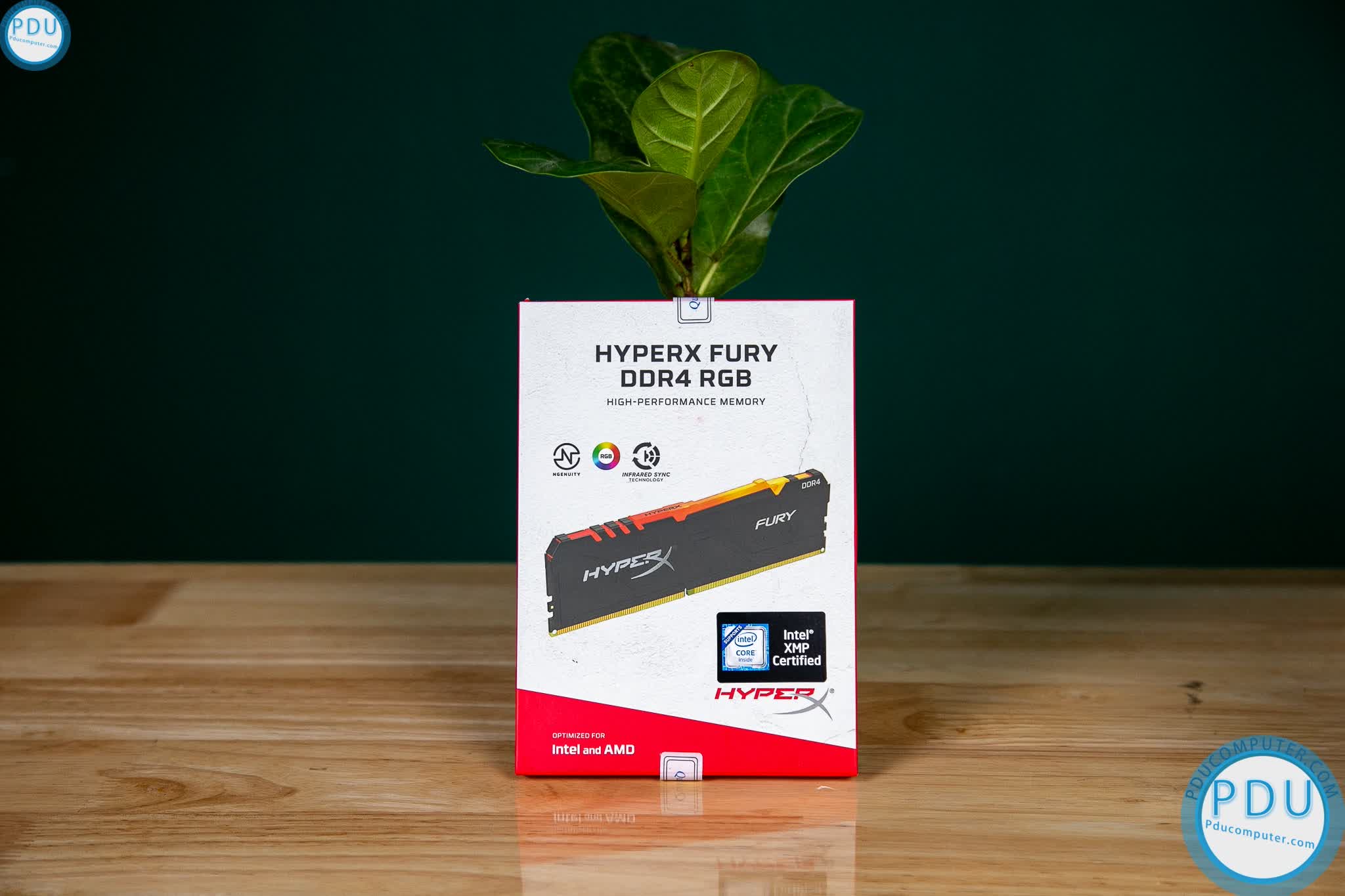 Ram Desktop Kingston HyperX Fury RGB (HX432C16FB4AK2/32) 32GB (2x16GB) DDR4 3200Mhz