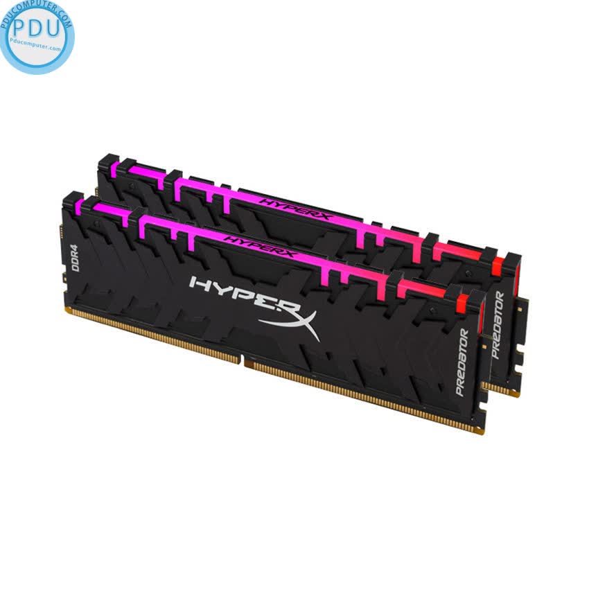 RAM Desktop KINGSTON HyperX Predator RGB (HX432C16PB3AK2/16) 16GB (2x8GB) DDR4 3200MHz