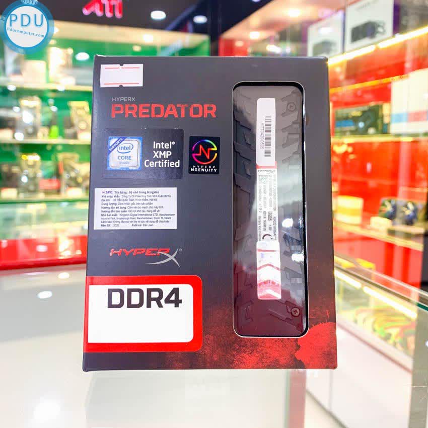 RAM Desktop KINGSTON HyperX Predator RGB (HX432C16PB3AK2/16) 16GB (2x8GB) DDR4 3200MHz