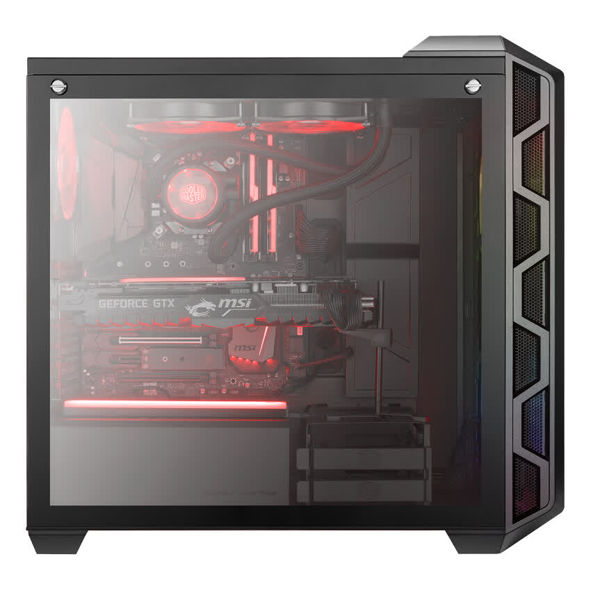 Vỏ Case Cooler Master MasterCase H500 TG ARGB (Mid Tower/Màu đen/Led ARGB)