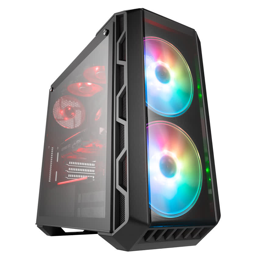 Vỏ Case Cooler Master MasterCase H500 TG ARGB (Mid Tower/Màu đen/Led ARGB)