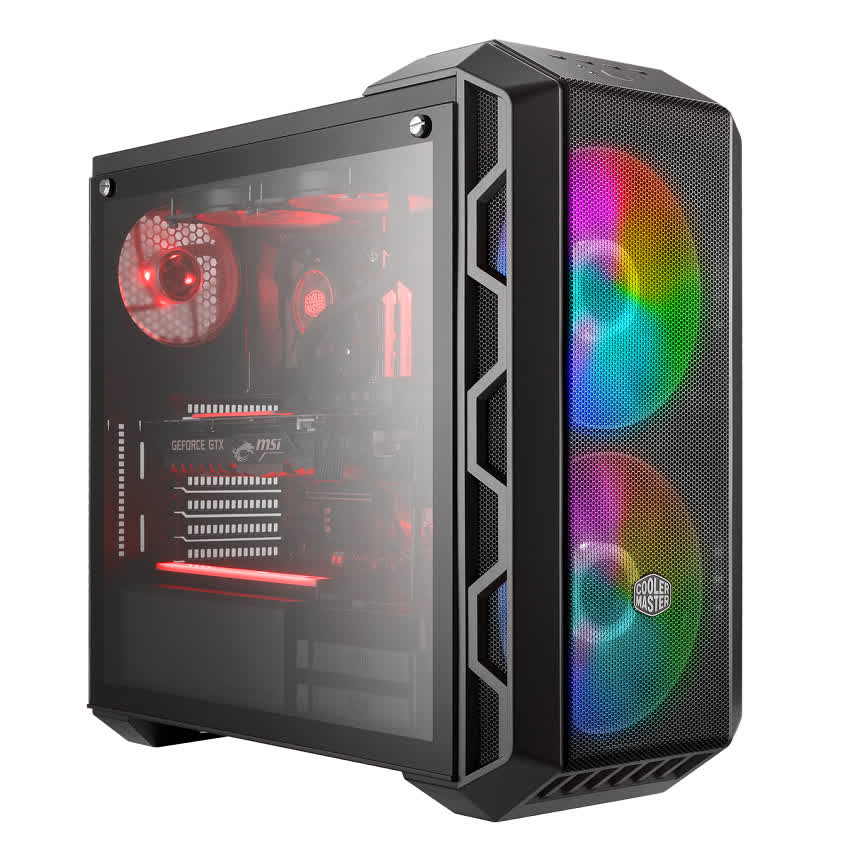 Vỏ Case Cooler Master MasterCase H500 TG ARGB (Mid Tower/Màu đen/Led ARGB)