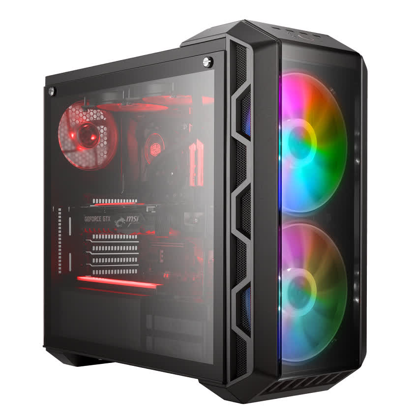 Vỏ Case Cooler Master MasterCase H500 TG ARGB (Mid Tower/Màu đen/Led ARGB)