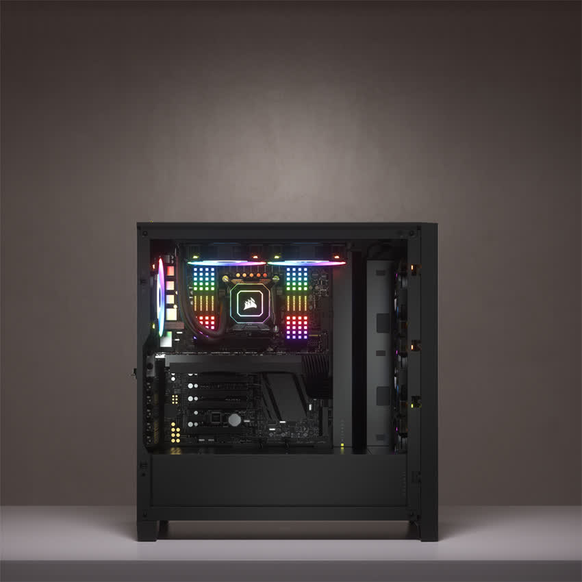 Vỏ Case  Corsair 4000D Airflow TG Black (Mid Tower/Màu Đen)