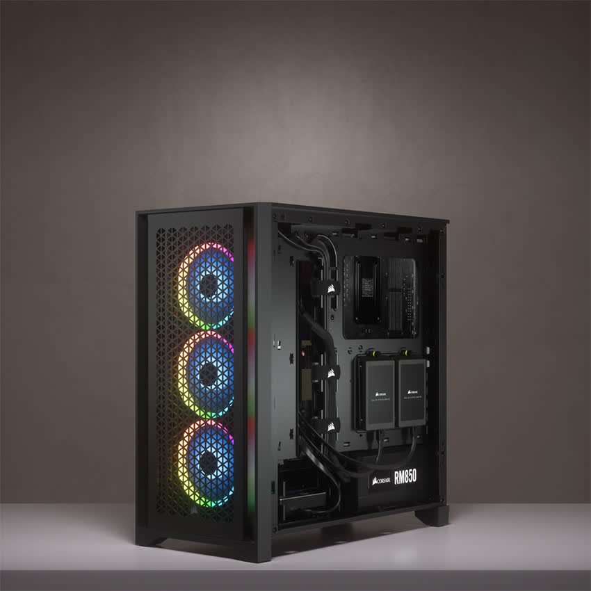 Vỏ Case  Corsair 4000D Airflow TG Black (Mid Tower/Màu Đen)