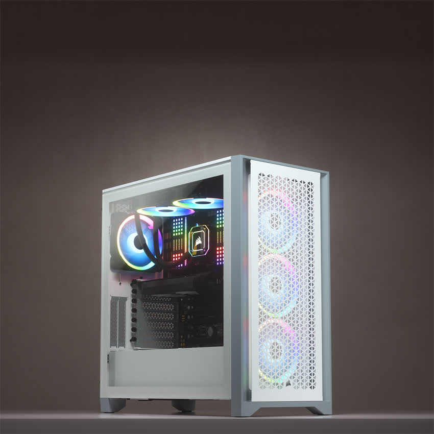 Vỏ Case Corsair 4000D Airflow TG White (Mid Tower/Màu Trắng)