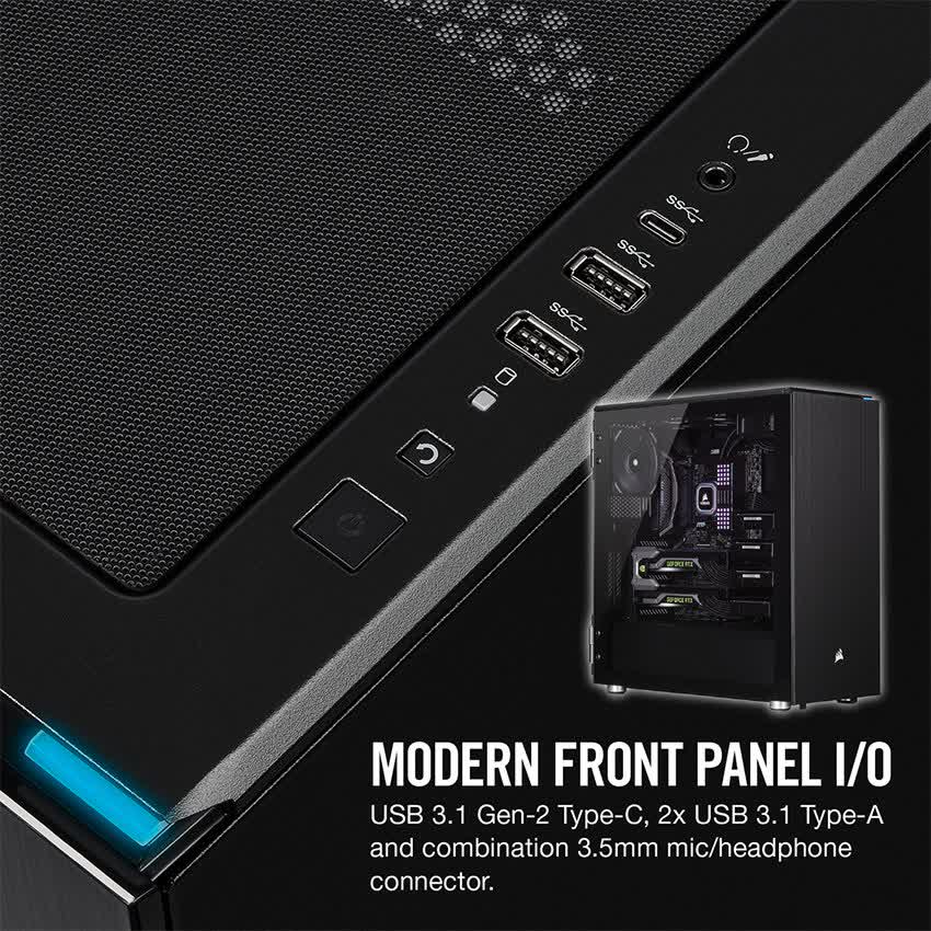 Vỏ Case Corsair  678C TG (Mid Tower/Màu Đen)