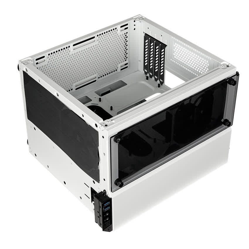 Vỏ Case Corsair Crystal Series 280X RGB Tempered Glass (Mini Tower/MàuTrắng)