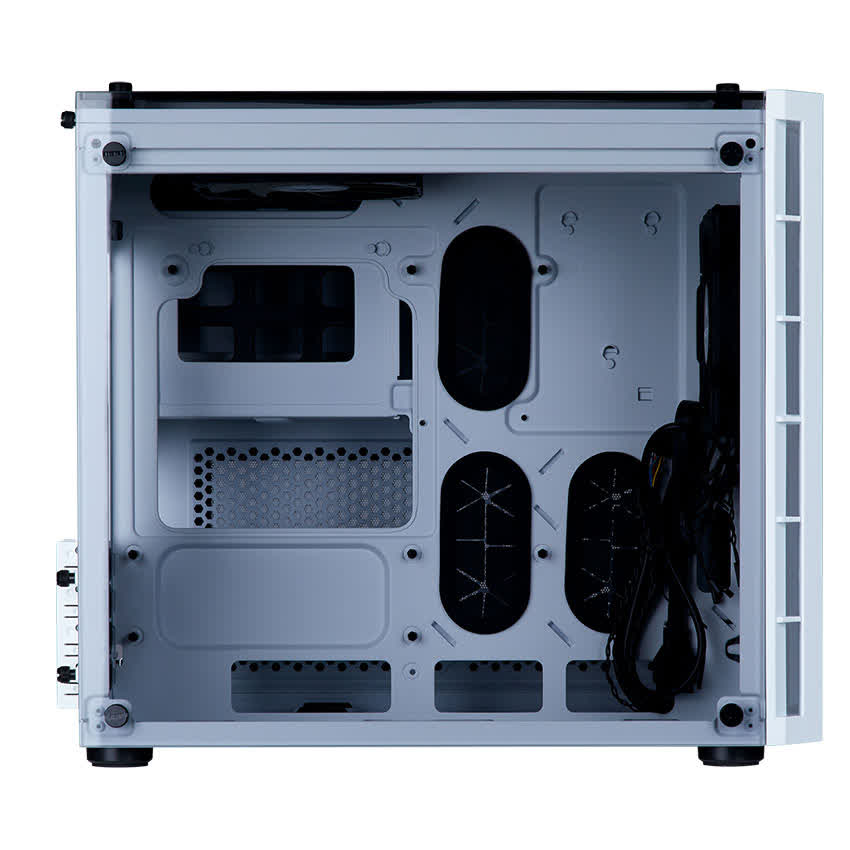 Vỏ Case Corsair Crystal Series 280X RGB Tempered Glass (Mini Tower/MàuTrắng)